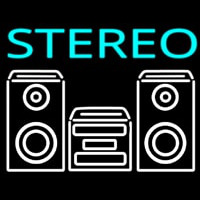 Stereo System Neonskylt