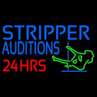 Stripper Audition 24 Hrs Logo Neonskylt