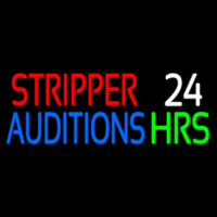 Stripper Auditions 24 Hrs Neonskylt