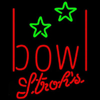 Strohs Bowling Alley Beer Sign Neonskylt