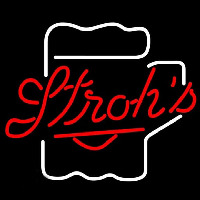 Strohs Mug Beer Sign Neonskylt