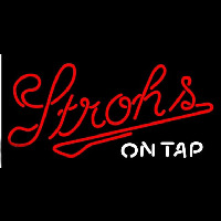 Strohs On Tap Beer Sign Neonskylt