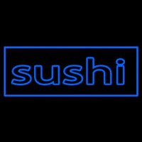 Stylish Blue Sushi Neonskylt