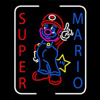 Super Mario Neonskylt