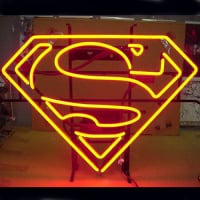 Superman Logo Butik Neonskylt