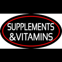 Supplements And Vitamins Neonskylt
