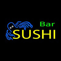 Sushi Bar With Jellyfish Neonskylt