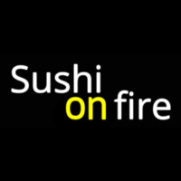 Sushi On Fire Neonskylt
