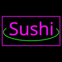 Sushi Rectangle Pink Neonskylt
