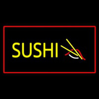 Sushi Rectangle Red Neonskylt