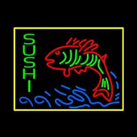 Sushi With Fish Logo Neonskylt