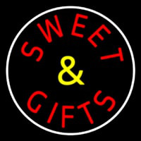 Sweets And Gifts With Border Neonskylt