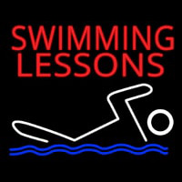 Swimming Lessons Neonskylt