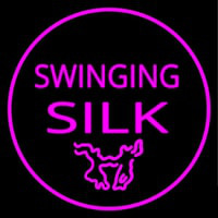 Swinging Silk Neonskylt