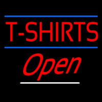 T Shirts Open Neonskylt