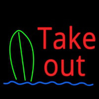 Take Out Bar Neonskylt