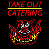 Take Out Catering Neonskylt