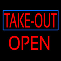 Take Out Open Neonskylt