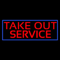 Take Out Service Neonskylt