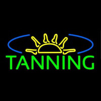 Tanning With Sun Rays Neonskylt