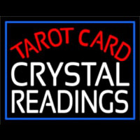Tarot Card Crystal Readings Neonskylt