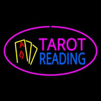 Tarot Reading Pink Oval Neonskylt