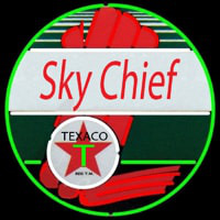 Te aco Sky Chief Gasoline Neonskylt