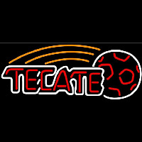 Tecate Soccer Ball Beer Sign Neonskylt