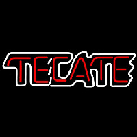 Tecate White Border Beer Sign Neonskylt