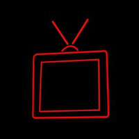 Television Neonskylt