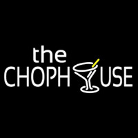 The Chophouse With Glass Neonskylt