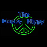 The Happy Hippy Neonskylt