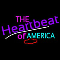 The Heartbeat Of America Neonskylt