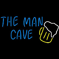 The Man Cave Glass Neonskylt