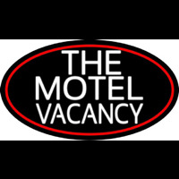 The Motel Vacancy With Red Border Neonskylt