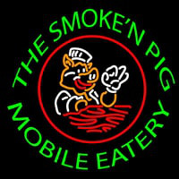 The Smoken Pig Mobile Eatery Neonskylt