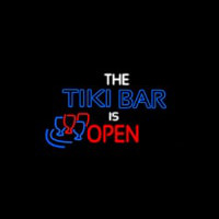 The Tiki Bar Is Open Neonskylt