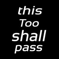 This Too Shall Pass Neonskylt