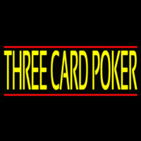 Three Card Poker Neonskylt