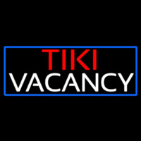 Tiki Vacancy With Blue Border Neonskylt