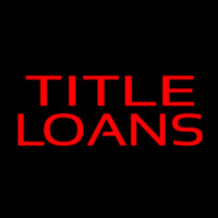 Title Loans Neonskylt