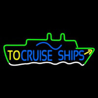 To Cruise Ships Block Neonskylt