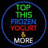 Top This Frozen Yogurt N More Neonskylt