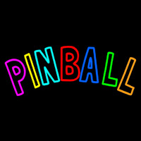 Tourquoise Pinball 2 Neonskylt