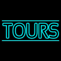 Tours With Lines Neonskylt