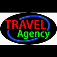 Travel Agency Neonskylt