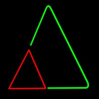 Triangles Neonskylt