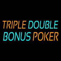 Triple Double Bonus Poker 1 Neonskylt