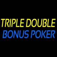 Triple Double Bonus Poker Neonskylt