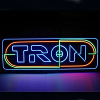 Tron Neonskylt Butik Öppet